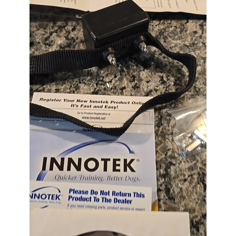 INNOTEK Automatic No-Bark Adjustable Dog Collar BC-50B - Open Box Complete